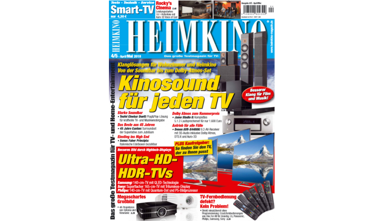 Heimkino In der neuen „HEIMKINO“: Perfekter Kinosound für jeden Fernseher - News, Bild 1