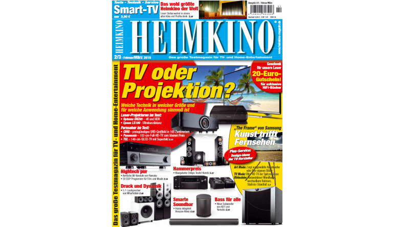 Heimkino In der neuen „HEIMKINO“: TV oder Projektion - Welche Technik wann sinnvoll ist, Bild 1 Heimkino In der neuen „HEIMKINO“: TV oder Projektion - Welche Technik wann sinnvoll ist - News, Bild 1