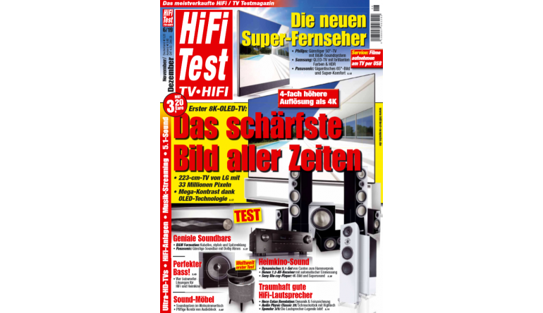 Heimkino In der neuen „HiFi TEST“: 8K-OLED - Das schärfste TV-Bild aller Zeiten - News, Bild 1