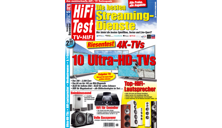 Heimkino In der neuen „HiFi Test“: Die besten Streaming-Dienste und 10 UHD-TVs - News, Bild 1