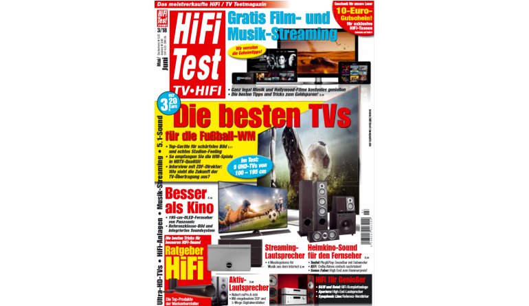 Heimkino In der neuen „HiFi Test“: Die besten TVs zur Fußball-WM - Film- und Musik-Streaming gratis - News, Bild 1