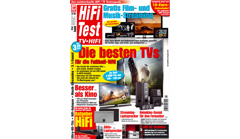 Heimkino In der neuen „HiFi Test“: Die besten TVs zur Fußball-WM - Film- und Musik-Streaming gratis, Bild 1 Heimkino In der neuen „HiFi Test“: Die besten TVs zur Fußball-WM - Film- und Musik-Streaming gratis - News, Bild 1