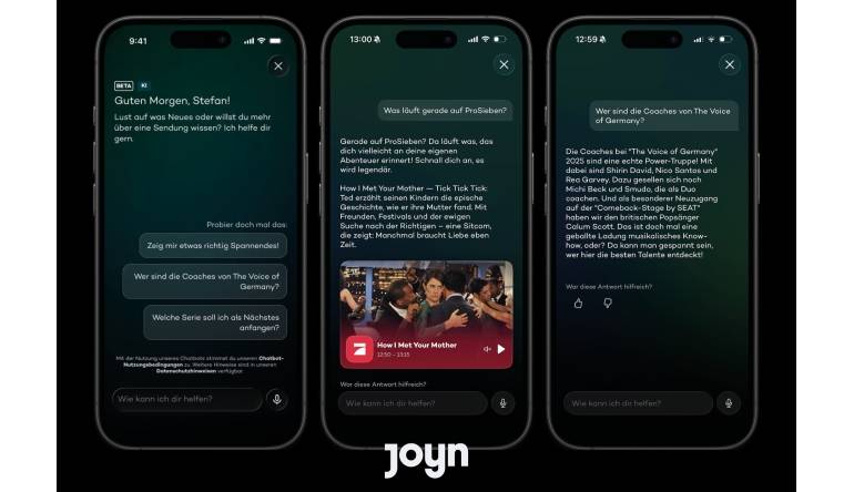Heimkino Joyn startet neue KI-Streaming-Assistentin - News, Bild 1