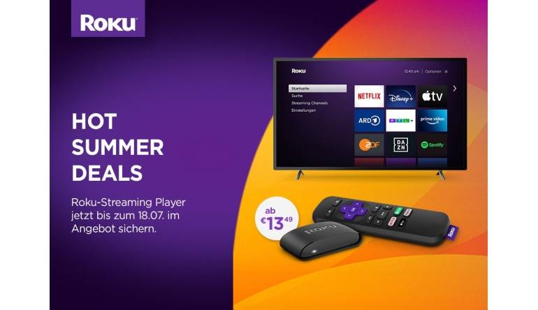Marke: Nur noch bis heute: Satte Rabatte auf Streaming-Player von Roku, Bild 1 Heimkino Nur noch bis heute: Satte Rabatte auf Streaming-Player von Roku - News, Bild 1