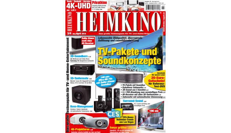 Heimkino TV-Pakete und Soundkonzepte: Optimale Bild- und Tonlösungen in der neuen „HEIMKINO“, Bild 1 Heimkino TV-Pakete und Soundkonzepte: Optimale Bild- und Tonlösungen in der neuen „HEIMKINO“ - News, Bild 1