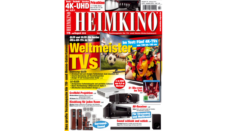 Heimkino Weltmeister-TVs: QLED und OLED in der neuen „HEIMKINO“ im Test - News, Bild 1