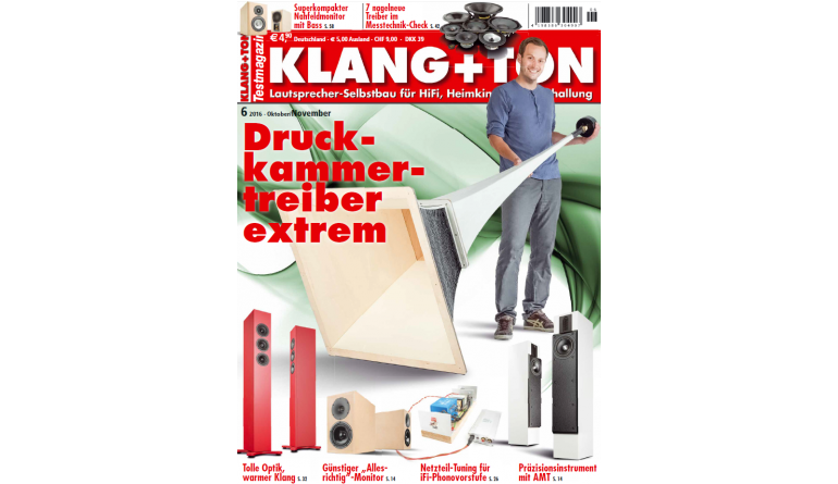 HiFi In der neuen „Klang+Ton“: Druckkammertreiber extrem - Bausätze im Test, Bild 1 HiFi In der neuen „Klang+Ton“: Druckkammertreiber extrem - Bausätze im Test - News, Bild 1