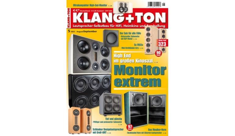 HiFi In der neuen „Klang+Ton“: Monitor extrem - Preiswerter Subwoofer - Schlanker Designlautsprecher - News, Bild 1
