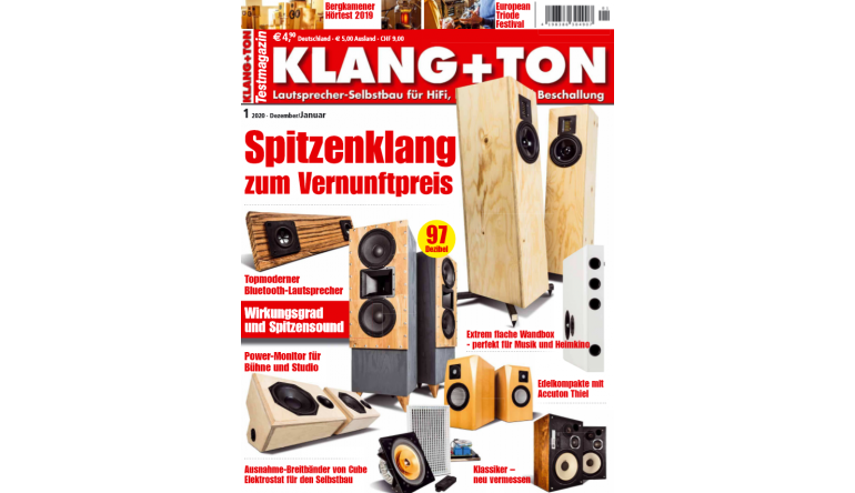HiFi In der neuen „Klang+Ton“: Spitzenklang zum Vernunftpreis - Topmoderner Bluetooth-Lautsprecher, Bild 1 HiFi In der neuen „Klang+Ton“: Spitzenklang zum Vernunftpreis - Topmoderner Bluetooth-Lautsprecher - News, Bild 1