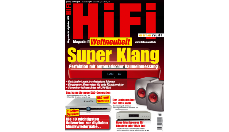 HiFi Weltneuheit: Streaming-Vollverstärker mit automatischer Raumeinmessung in der neuen „HiFi einsnull“   - News, Bild 1