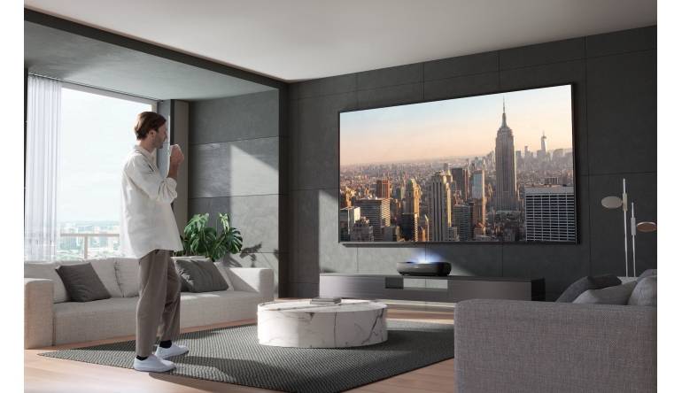 Marke: Hisense Neue Laser-TVs von Hisense - 120 Zoll großes Bild aus 35 Zentimetern, Bild 1 TV Neue Laser-TVs von Hisense - 120 Zoll großes Bild aus 35 Zentimetern - News, Bild 1