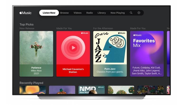 LG Apple Music hält auf Smart-TVs von LG Einzug, Bild 1 TV Apple Music hält auf Smart-TVs von LG Einzug - News, Bild 1