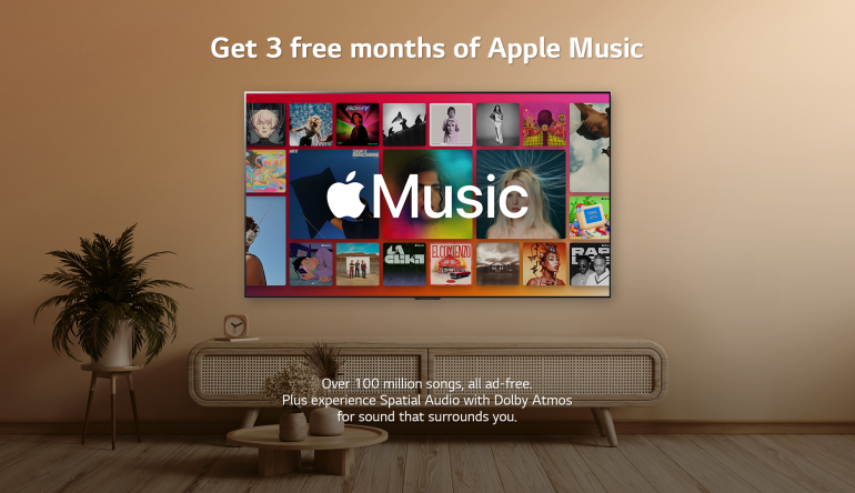 TV Jetzt für drei Monate gratis: Apple Music mit Dolby Atmos auf Smart-TVs von LG - News, Bild 1