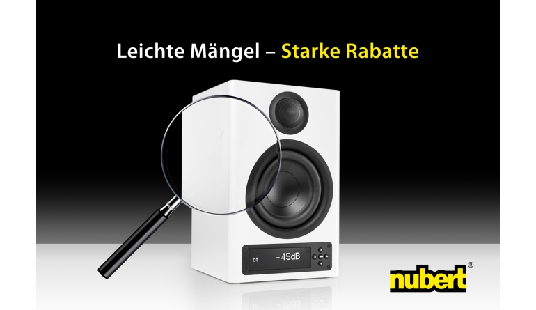 Marke: Nubert Nur noch bis heute: Nubert mit Verkaufsaktion für 2.-Wahl-Produkte , Bild 1 Heimkino Nur noch bis heute: Nubert mit Verkaufsaktion für 2.-Wahl-Produkte - News, Bild 1