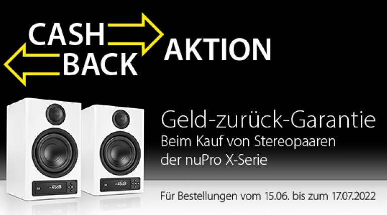Marke: Nubert Bis zu 300 Euro zurück: Nubert mit Cashback-Aktion für ausgewählte Lautsprecher bis zum 17. Juli, Bild 1 HiFi Bis zu 300 Euro zurück: Nubert mit Cashback-Aktion für ausgewählte Lautsprecher bis zum 17. Juli - News, Bild 1