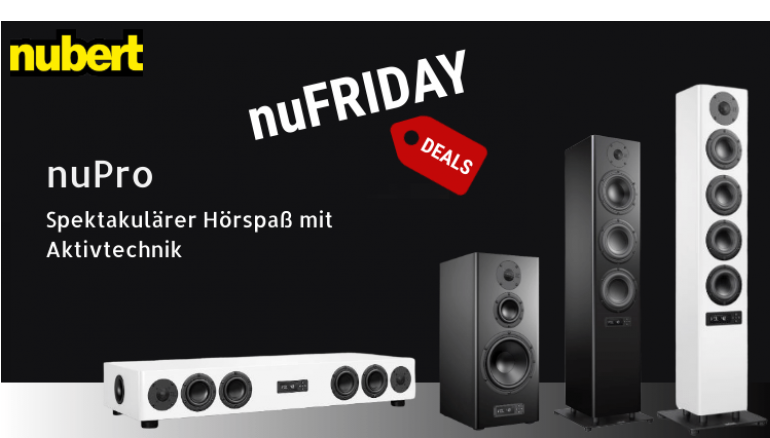 Nubert Bis zum 2. Dezember: nuFriday bei Nubert mit rabattierten Abverkaufspreisen, Bild 1 HiFi Bis zum 2. Dezember: nuFriday bei Nubert mit rabattierten Abverkaufspreisen - News, Bild 1