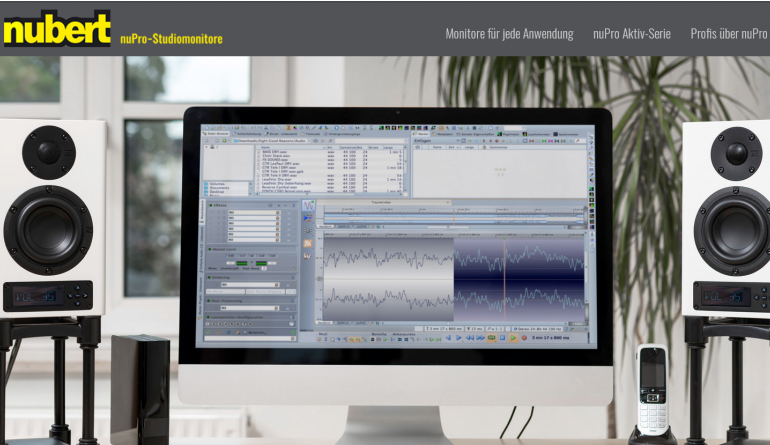 Nubert Nubert startet neue Website für die aktiven Studiomonitore der nuPro-Serie, Bild 1 HiFi Nubert startet neue Website für die aktiven Studiomonitore der nuPro-Serie - News, Bild 1