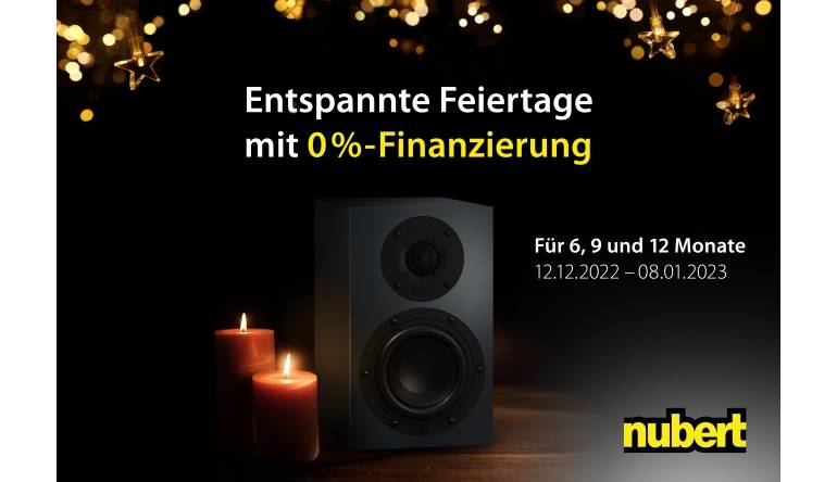 HiFi Nur noch bis Sonntag: Nubert mit 0%-Finanzierungs-Aktion  - News, Bild 1