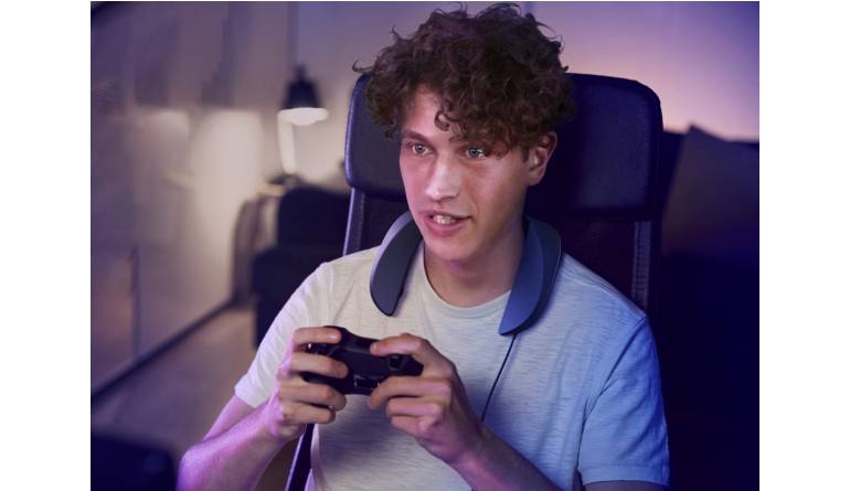 Panasonic Gaming-Nacken-Lautsprecher von Panasonic für Surround-Sound ist da, Bild 1 Produktvorstellung Gaming-Nacken-Lautsprecher von Panasonic für Surround-Sound ist da - News, Bild 1