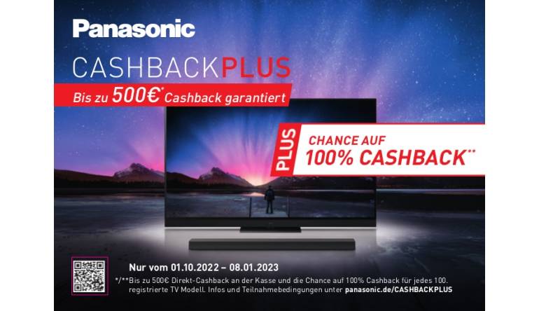 TV Noch bis Januar: Bis zu 500 Euro Direkt-Cashback bei Kauf von Panasonic-TV oder -Soundbar - News, Bild 1