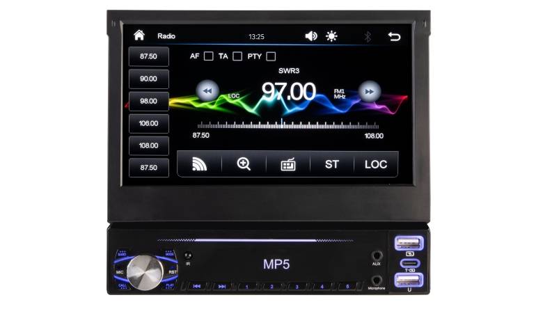 Marke: Pearl 1-DIN-Autoradio Creasono CAS-200.acp mit 7-Zoll-Touchscreen - Apple CarPlay und Android Auto, Bild 1 Car-Media 1-DIN-Autoradio Creasono CAS-200.acp mit 7-Zoll-Touchscreen - Apple CarPlay und Android Auto - News, Bild 1