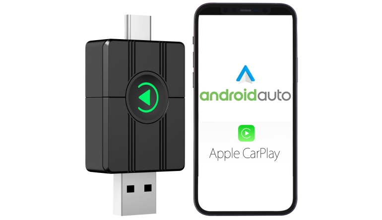 Car-Media Creasono Wireless Adapter: Apple CarPlay und Android Auto jetzt auch kabellos per Funk nutzen - News, Bild 1