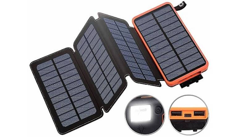 Marke: Pearl Faltbares 8-Watt-Solarpanel: Kompakte Powerbank für unterwegs, Bild 1 mobile Devices Faltbares 8-Watt-Solarpanel: Kompakte Powerbank für unterwegs - News, Bild 1
