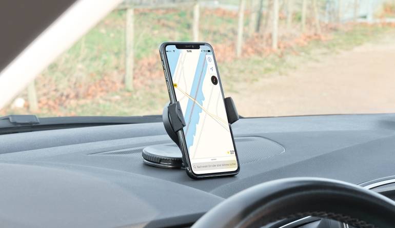 Marke: Pearl KFZ-Saugnapf-Smartphone-Halterung für Frontscheibe und Armaturenbrett, Bild 1 mobile Devices KFZ-Saugnapf-Smartphone-Halterung für Frontscheibe und Armaturenbrett - News, Bild 1