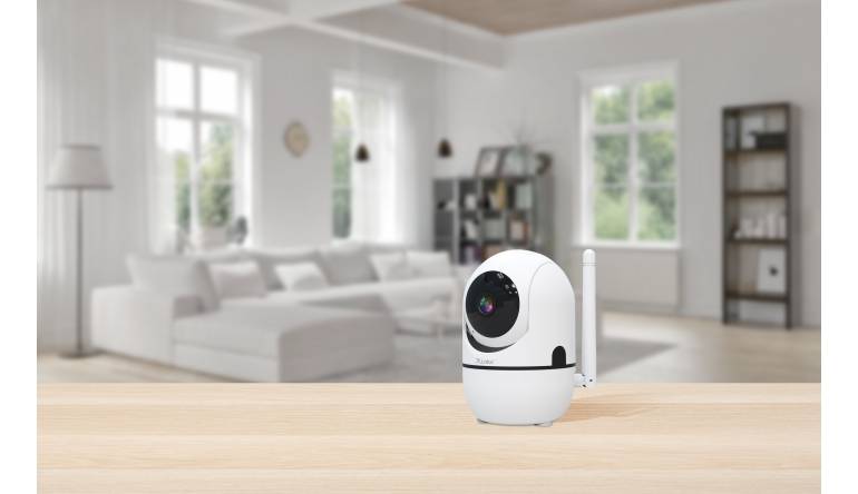 Smart Home WLAN-Full-HD-IP-Überwachungskamera von 7links mit 360-Grad-Blick - News, Bild 1