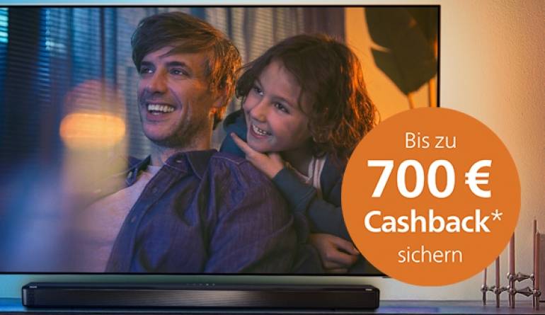 Marke: Philips Bis zum 31. Mai: Maximal 700 Euro Cashback für viele Philips-Fernseher und -Soundbars, Bild 1 TV Bis zum 31. Mai: Maximal 700 Euro Cashback für viele Philips-Fernseher und -Soundbars - News, Bild 1