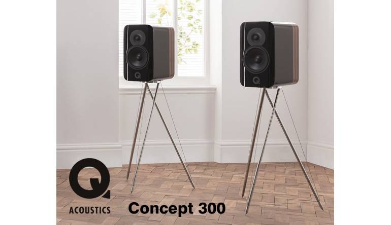 Q Acoustics Kompakter Lautsprecher Concept 300 von Q Acoustics - Neuartiger Standfuß, Bild 1 HiFi Kompakter Lautsprecher Concept 300 von Q Acoustics - Neuartiger Standfuß - News, Bild 1
