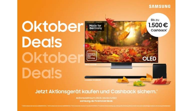 Marke: Samsung Bis heute: Samsung erstattet bis zu 1.500 Euro bei TV- und Soundbar-Kauf, Bild 1 Heimkino Bis heute: Samsung erstattet bis zu 1.500 Euro bei TV- und Soundbar-Kauf - News, Bild 1