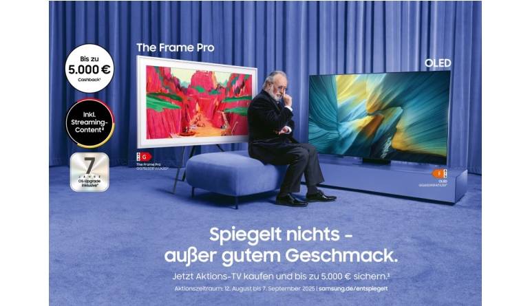 Marke: Samsung Bis zu 9.000 Euro Cashback: Neue Samsung-Aktion für Fernseher und Soundbars, Bild 1 TV Bis zu 9.000 Euro Cashback: Neue Samsung-Aktion für Fernseher und Soundbars - News, Bild 1