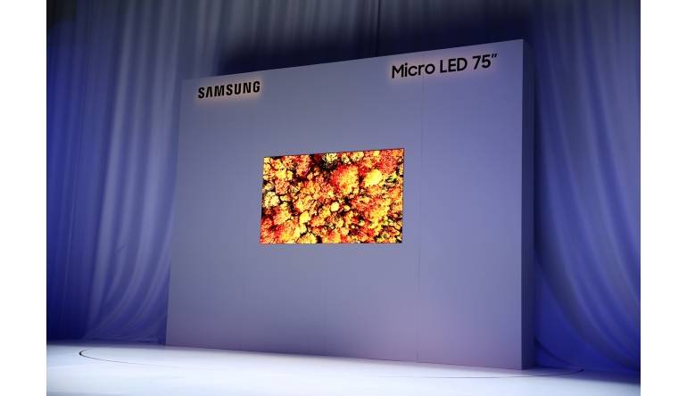Samsung CES 2019: Samsung mit neuem 75 Zoll großen Micro LED Display, Bild 1 TV CES 2019: Samsung mit neuem 75 Zoll großen Micro LED Display - News, Bild 1