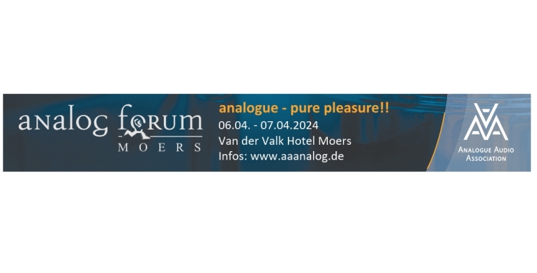 Service Am 6. und 7. April 2024 veranstaltet die Analogue Audio Association das – inzwischen 35. – Analogforum unter dem Motto analogue – pure pleasure!!. - News, Bild 1