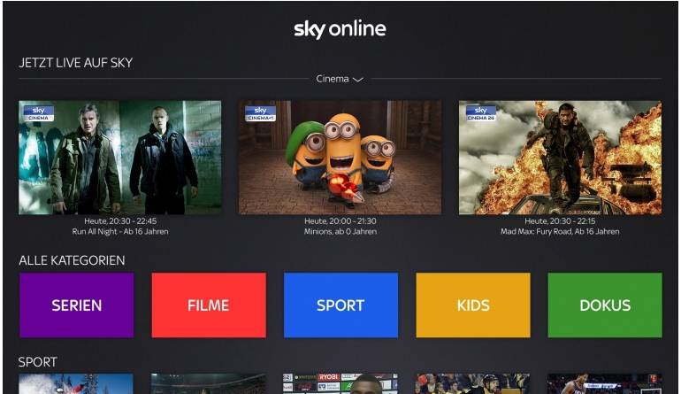 Sky Sky Online jetzt auch über Apple TV - Neue App ist ab sofort verfügbar, Bild 1 mobile Devices Sky Online jetzt auch über Apple TV - Neue App ist ab sofort verfügbar - News, Bild 1