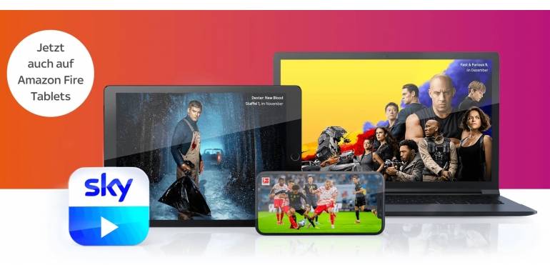 TV Sky Go ab sofort auch für Amazon-Fire-Tablets erhältlich - News, Bild 1