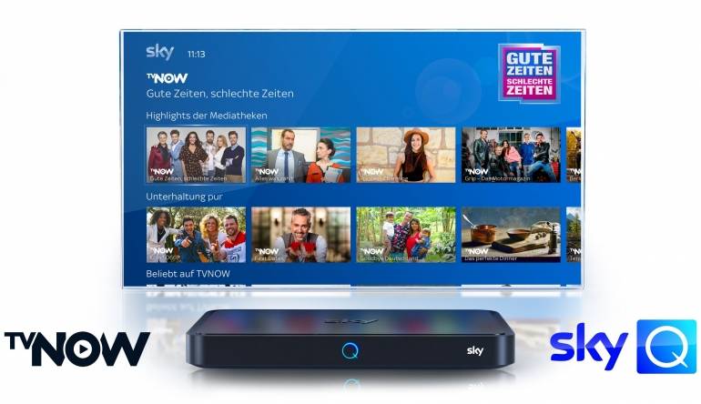 TV Streamingportal TVNow jetzt auch über Sky Q - Bis zu 50.000 Stunden Programm - News, Bild 1