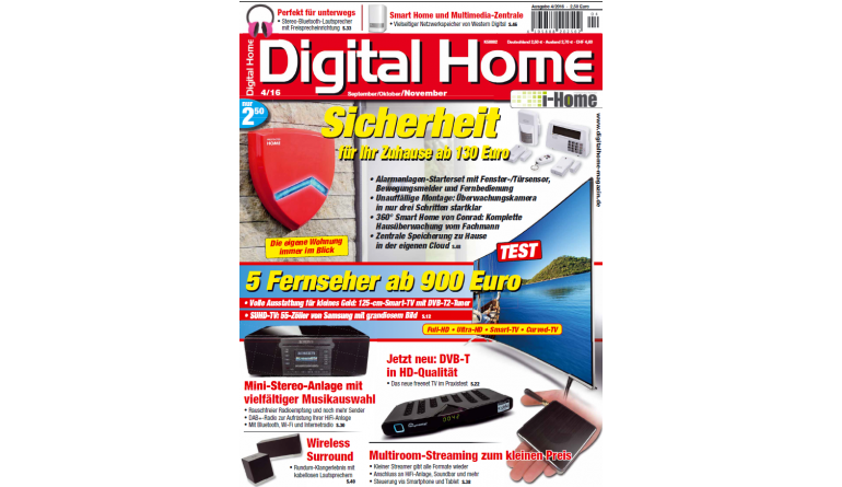 Smart Home Die perfekte IFA-Lektüre: „Digital Home“ mit neuen Flat-TVs und Sicherheit für Ihr Zuhause, Bild 1 Smart Home Die perfekte IFA-Lektüre: „Digital Home“ mit neuen Flat-TVs und Sicherheit für Ihr Zuhause - News, Bild 1