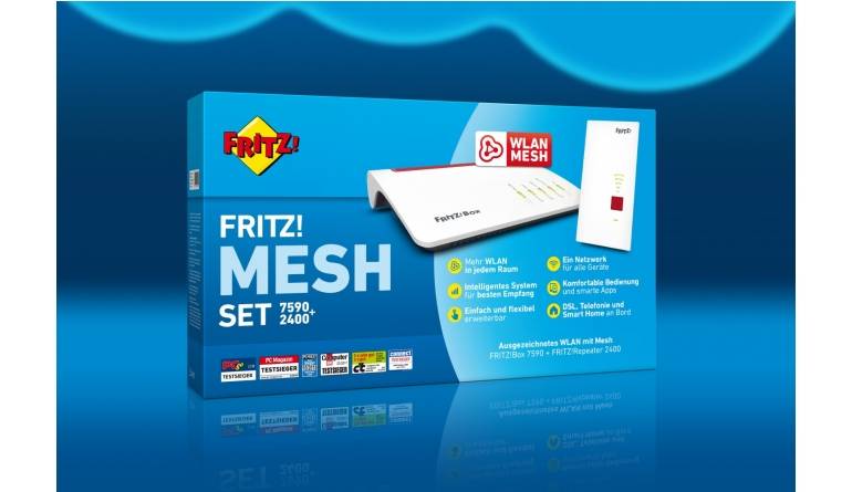 Smart Home Für besseres WLAN im Heimkino: AVM schnürt Paket FRITZ! Mesh Set 7590+2400, Bild 1 Smart Home Für besseres WLAN im Heimkino: AVM schnürt Paket FRITZ! Mesh Set 7590+2400 - News, Bild 1