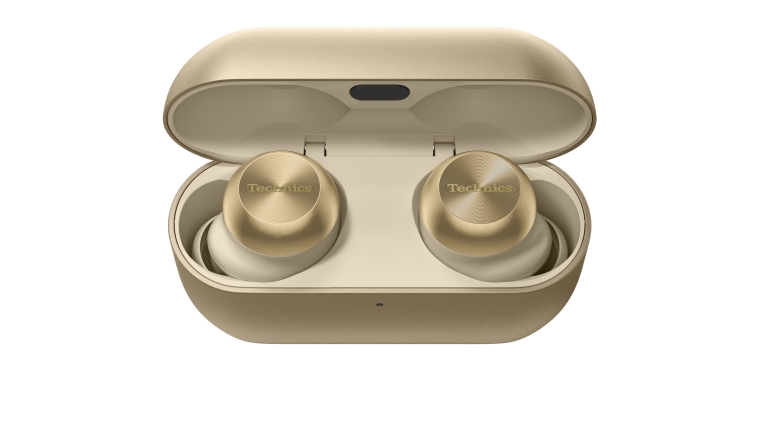 Marke: Technics Technics mit Jubiläums-Edition der EAH-AZ100 True Wireless Ohrhörer in Champagner Gold, Bild 1 HiFi Technics mit Jubiläums-Edition der EAH-AZ100 True Wireless Ohrhörer in Champagner Gold - News, Bild 1