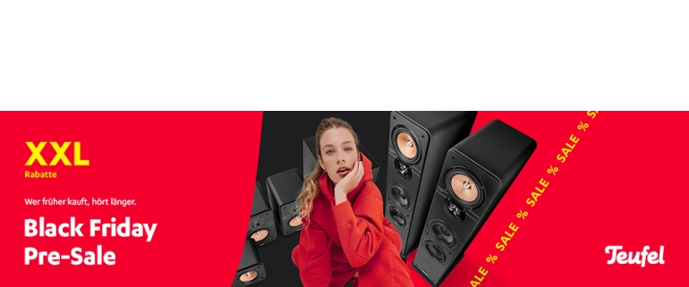 Marke: Teufel Black Friday Deals und Pre Sale bei Teufel, Bild 1 HiFi Black Friday Deals und Pre Sale bei Teufel - News, Bild 1