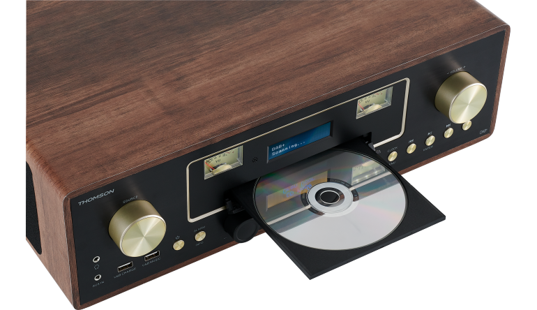 Thomson Mikro-Hi-Fi-Anlage im Retro-Look mit CD-Player, Digitalradio und Bluetooth, Bild 1 HiFi Mikro-Hi-Fi-Anlage im Retro-Look mit CD-Player, Digitalradio und Bluetooth - News, Bild 1