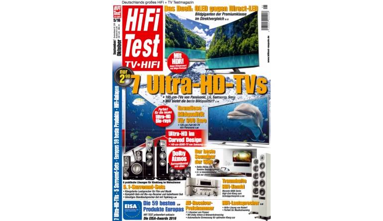 TV Die 59 besten HiFi-Produkte Europas - Sieben UHD-TVs in der neuen „HIFI TEST“, Bild 1 TV Die 59 besten HiFi-Produkte Europas - Sieben UHD-TVs in der neuen „HIFI TEST“ - News, Bild 1