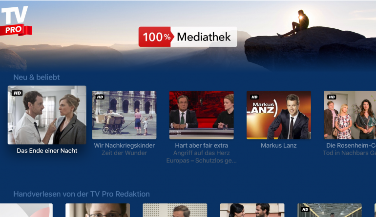 TV Mediatheken-Inhalte für Apple TV jetzt auch in HD verfügbar - Apps überarbeitet - News, Bild 1