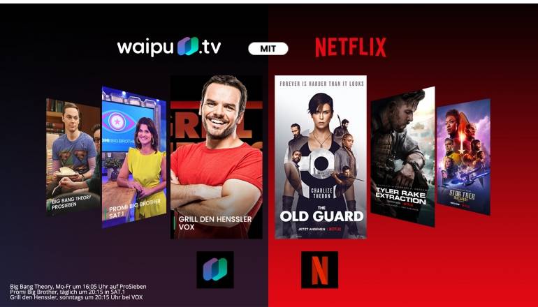 TV waipu.tv und Netflix schaffen ein gemeinsames Unterhaltungsangebot - News, Bild 1
