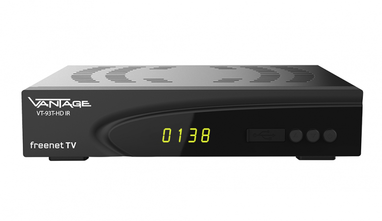 Vantage DVB-T2-Receiver Vantage VT-93 T-HD IR kommt in den Handel - Fit für Freenet TV, Bild 1 TV DVB-T2-Receiver Vantage VT-93 T-HD IR kommt in den Handel - Fit für Freenet TV - News, Bild 1