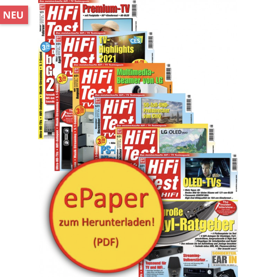ePaper Jahres-Archive, z.B. Hifi Test