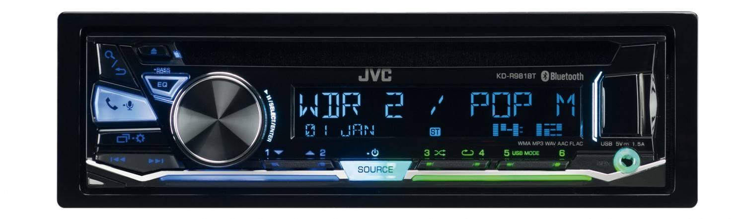 JVC Autoradio KD-R992BT mit Bluetooth Freisprecheinrichtung