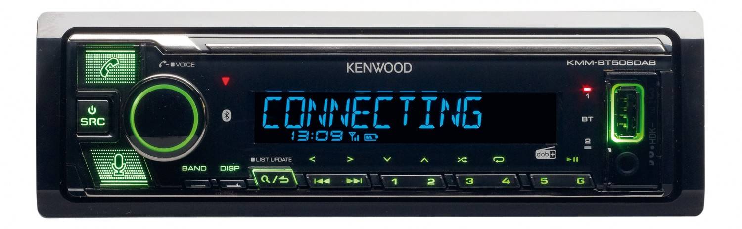 Alexa im Auto: Kenwood KMM-BT506DAB, Bild 7 1-DIN-Autoradios Kenwood KMM-BT506DAB im Test, Bild 7